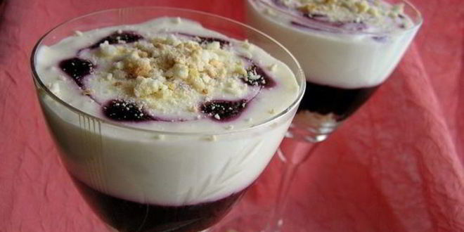 Рецепт черничного десерта