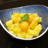 Рецепт Десерта Ананас с ромом