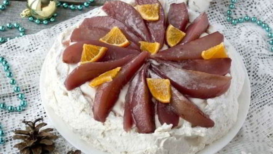 Рецепт десерта анны павловы с пряными грушами
