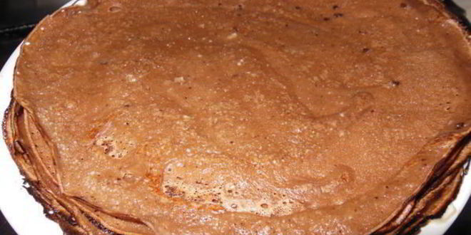 Рецепт десертных блинчиков полосатики