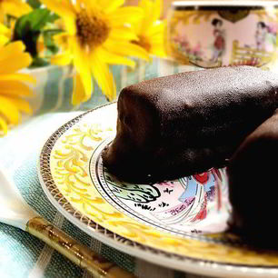 Рецепт Глазированных сырков на печенье