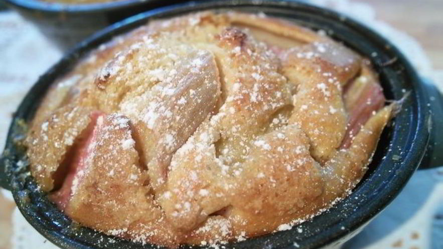 Рецепт клафути с ревенем