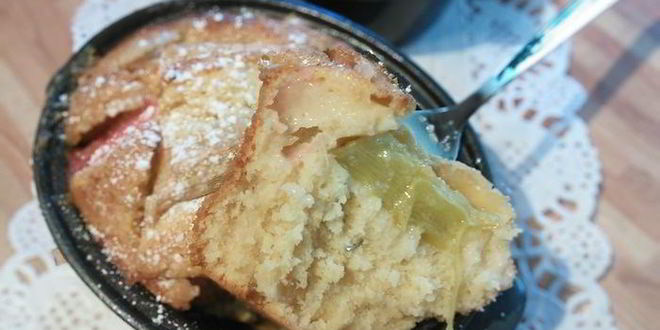 Рецепт клафути с ревенем