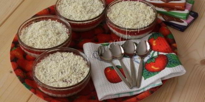 Рецепт клубничного десерта с маскарпоне