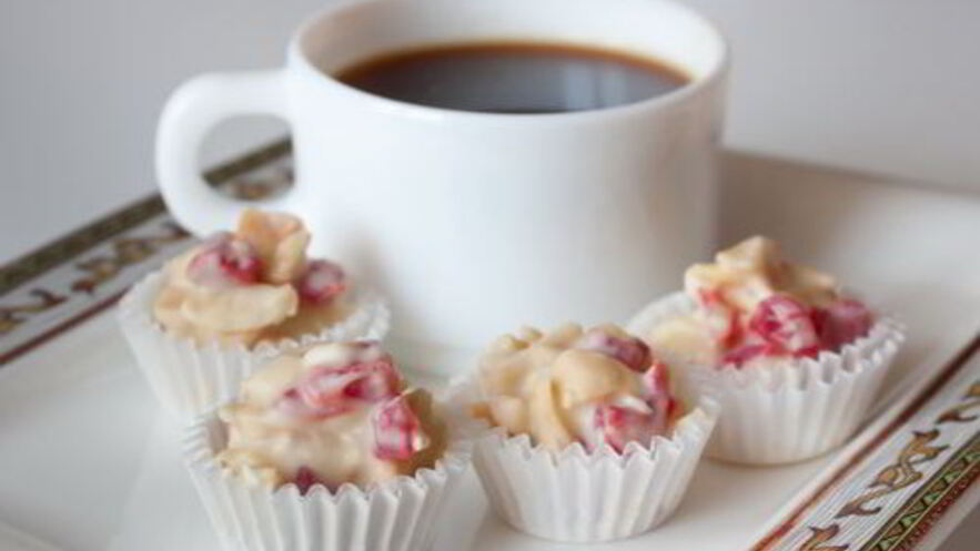 Рецепт конфет из миндаля и белого шоколада