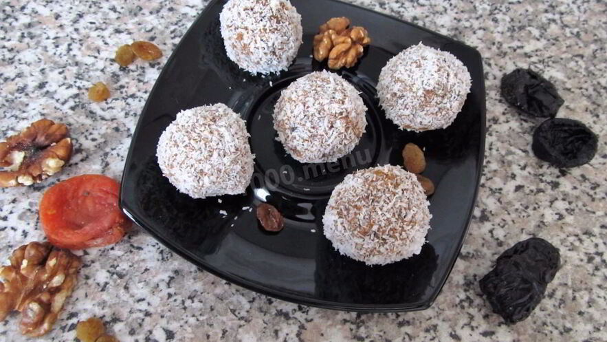 Рецепт конфет из сухофруктов в блендере