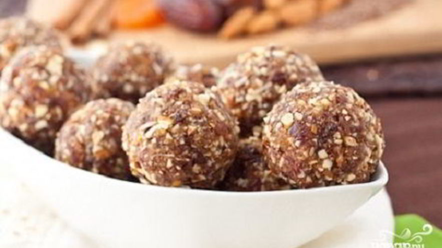 Рецепт конфет из сухофруктов