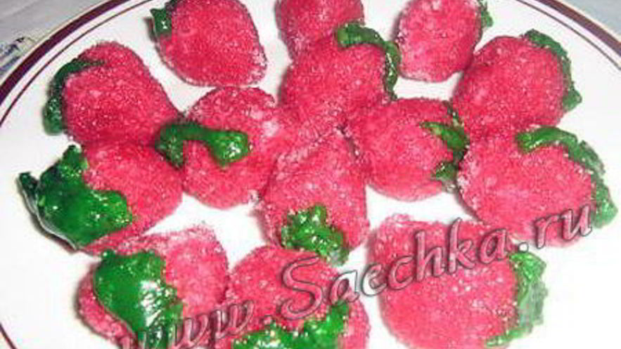 Рецепт конфет клубничка