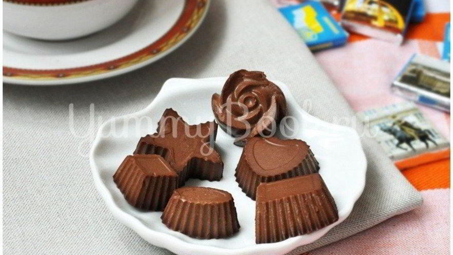 Рецепт конфет шоколадно-желейные