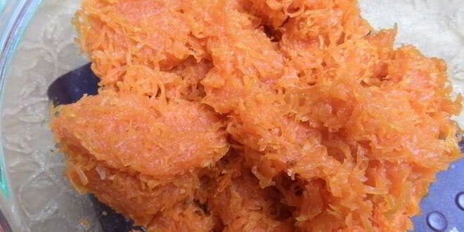 Рецепт мягких морковных конфет