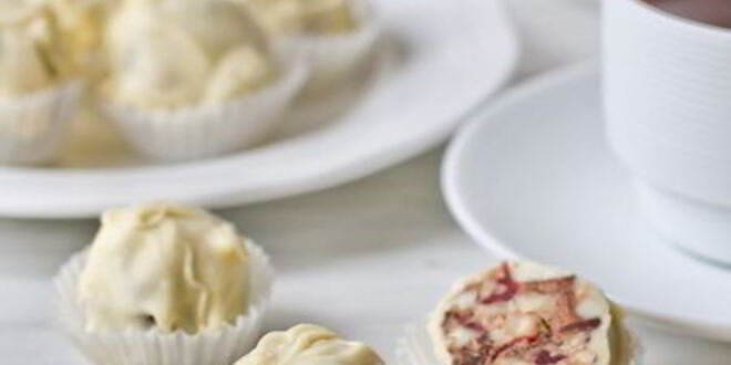 Рецепт ореховых конфет в белом шоколаде