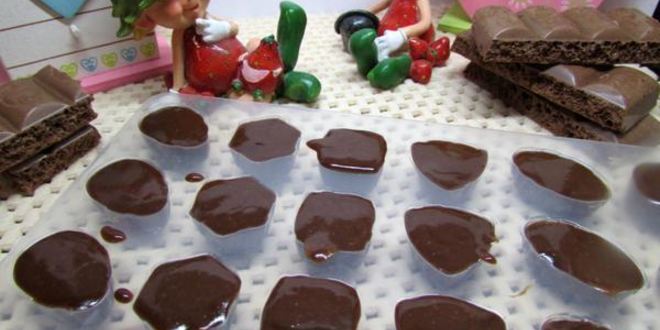 Рецепт шоколадна-желейных конфетки