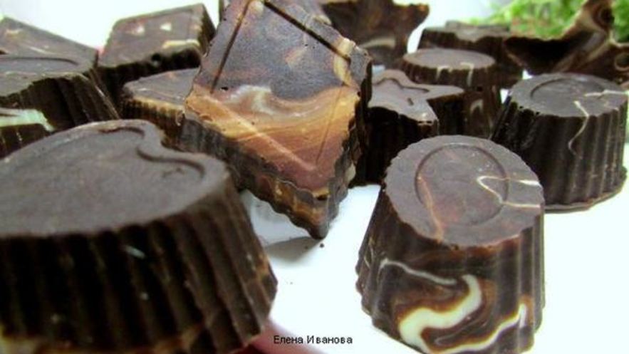 Рецепт шоколадных конфет радужных