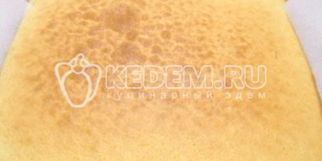 Рецепт бисквитного рулета с кремом зимнее полено