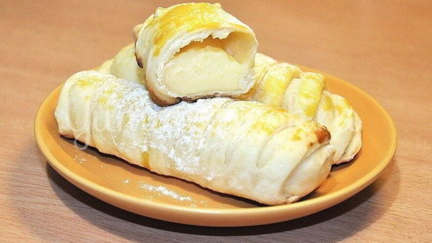 Рецепт булочек с кремом