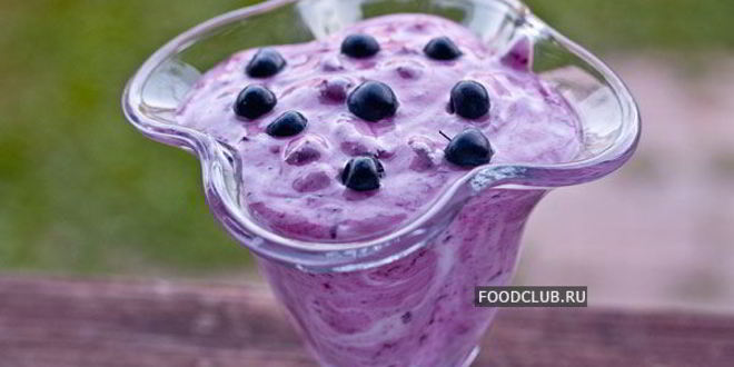 Рецепт черничного крема