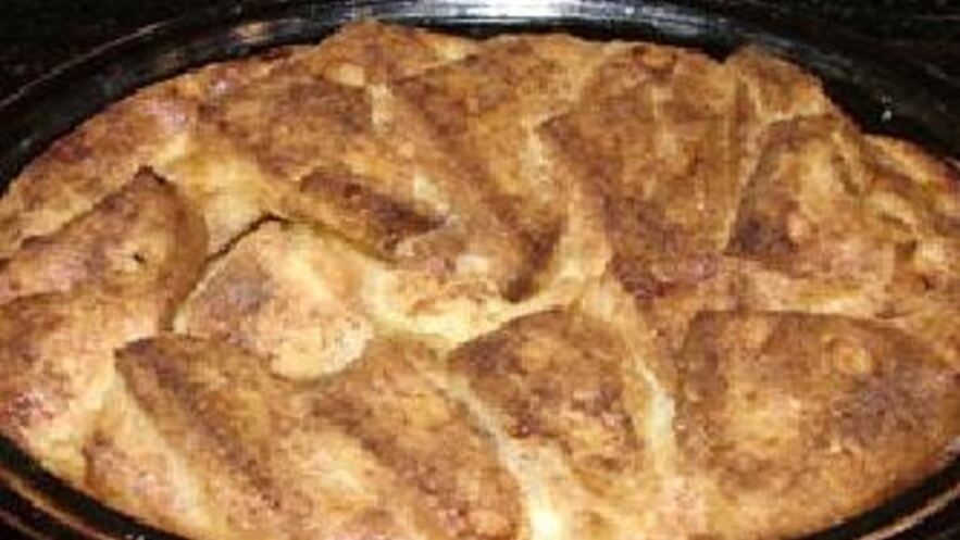 Рецепт хлебного пудинга с заварным лимонным кремом