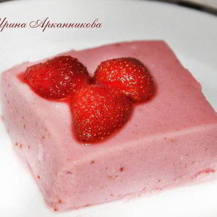 Рецепт Клубничного крема с плавленным сыром