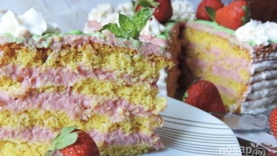 Рецепт крема для клубничного торта