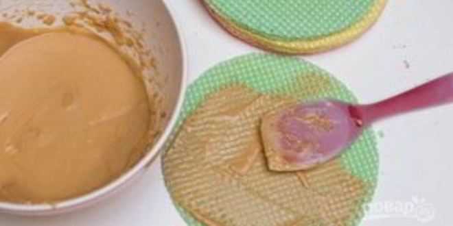 Рецепт крема для вафельного торта