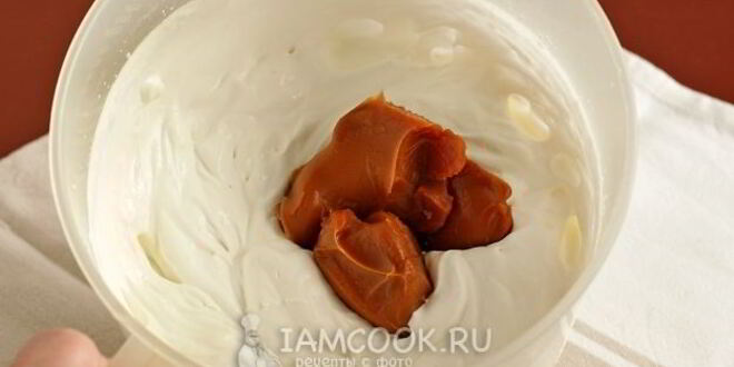 Рецепт крема из вареной сгущенки и сливок