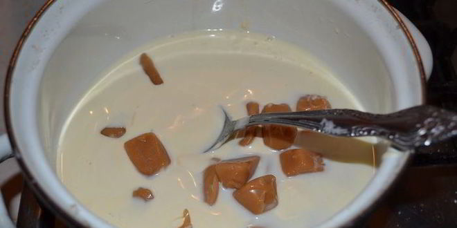 Рецепт крема-карамели с ирисками