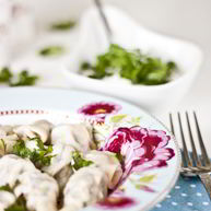 Рецепт Пельменей с рыбой и кремом-фреш