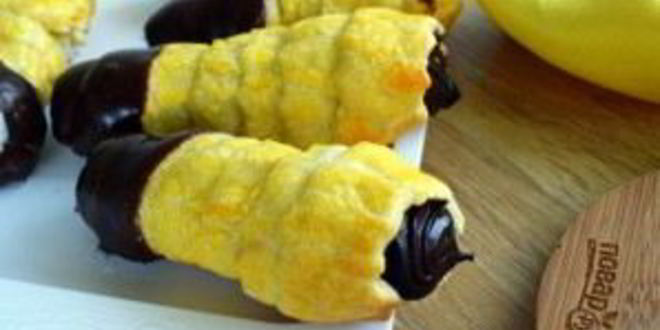 Рецепт рожек с шоколадным кремом