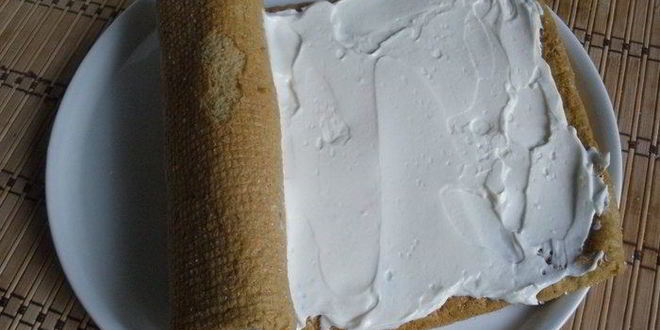 Рецепт рулета с творожным кремом