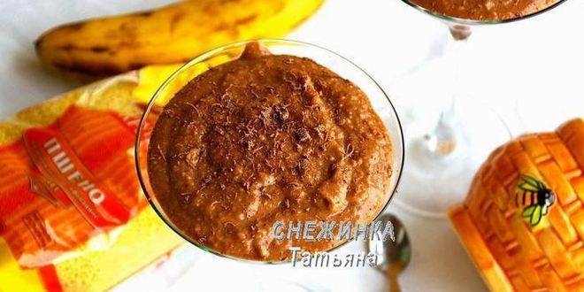 Рецепт шоколадного крема из пшена