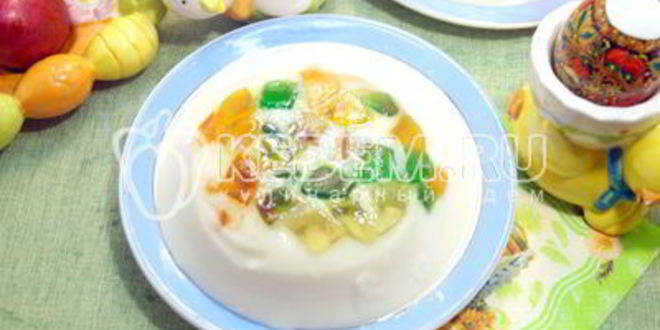 Рецепт мармелада-сливочного десерт на пасху