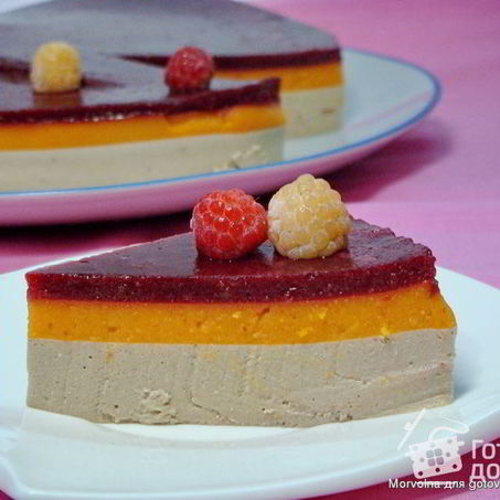 Рецепт Многослойного желе с творогом и сгущенкой