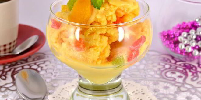 Рецепт домашнего персикового мороженого