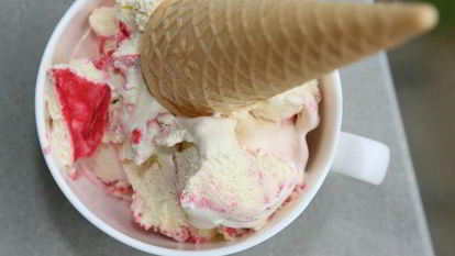 Рецепт Малинового мороженого