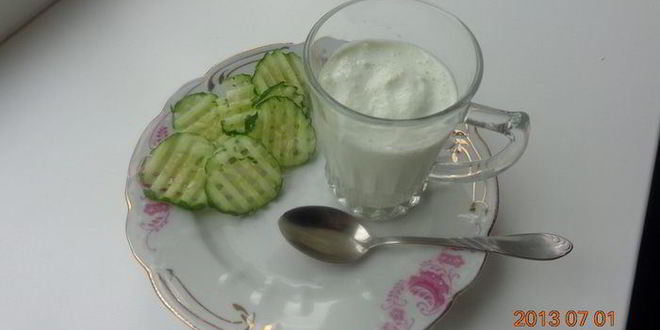 Рецепт огуречного мороженого