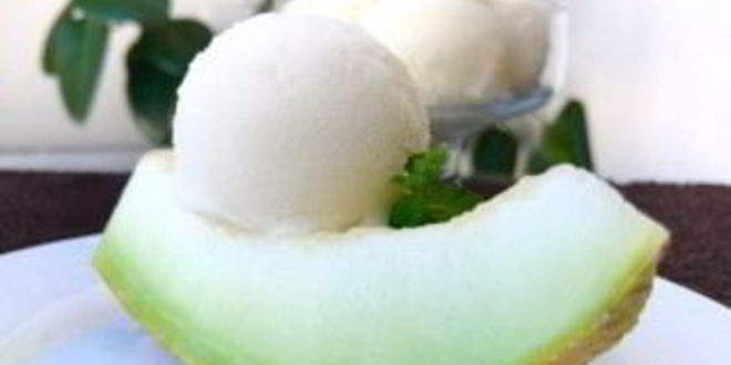 Рецепт простого мороженого из дыни
