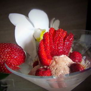 Рецепт Шоколадна-миндального мороженого