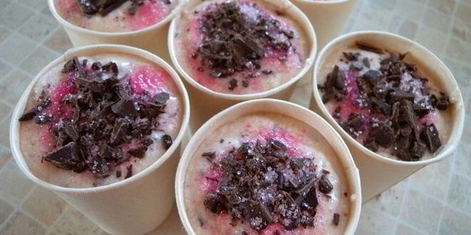 Рецепт вишневого мороженого с шоколадом