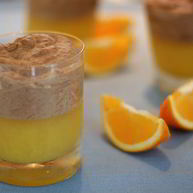 Рецепт Апельсинового желе с шоколадным муссом