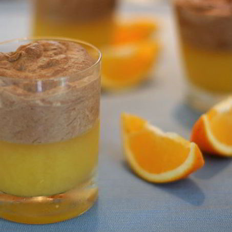 Рецепт Апельсинового желе с шоколадным муссом