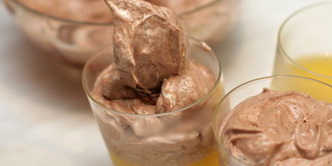 Рецепт апельсинового желе с шоколадным муссом