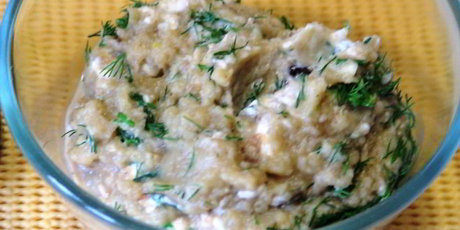 Рецепт баклажанового мусса под сырной корочкой