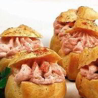 Рецепт Булочек с муссом из сыра и ветчины