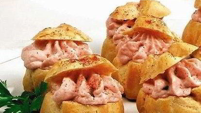 Рецепт Булочек с муссом из сыра и ветчины