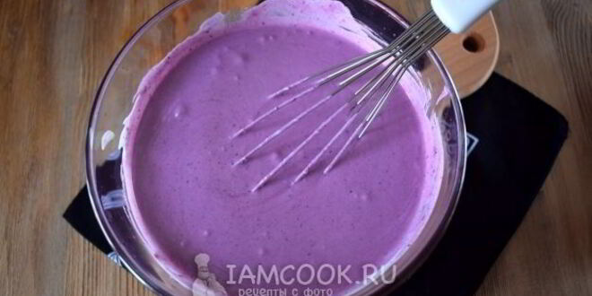 Рецепт десерта черничного мусс