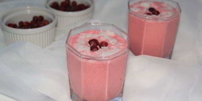 Рецепт клюквенного муссового десерта