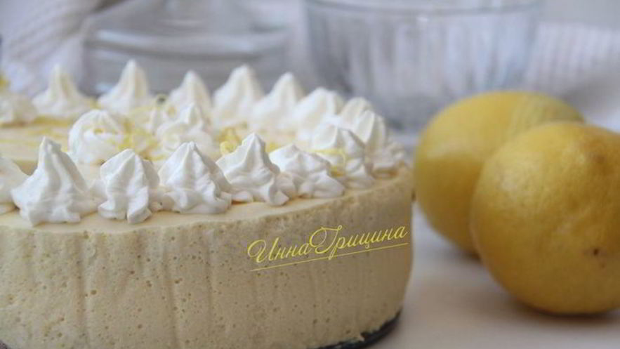 Рецепт лимонного муссового торта