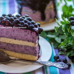 Рецепт Мини-торт с черничным муссом
