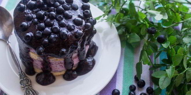 Рецепт мини-торт с черничным муссом