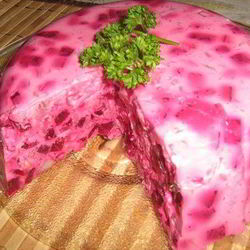 Рецепт Мусса из сельди и свеклы